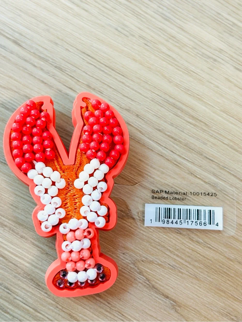 Crocs Charm BEADED LOBSTER Brand New Lobster Crocs Festive Charm-Summer-Beach